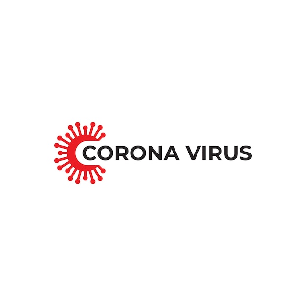 Vektorvorlage für das corona-virus-logo