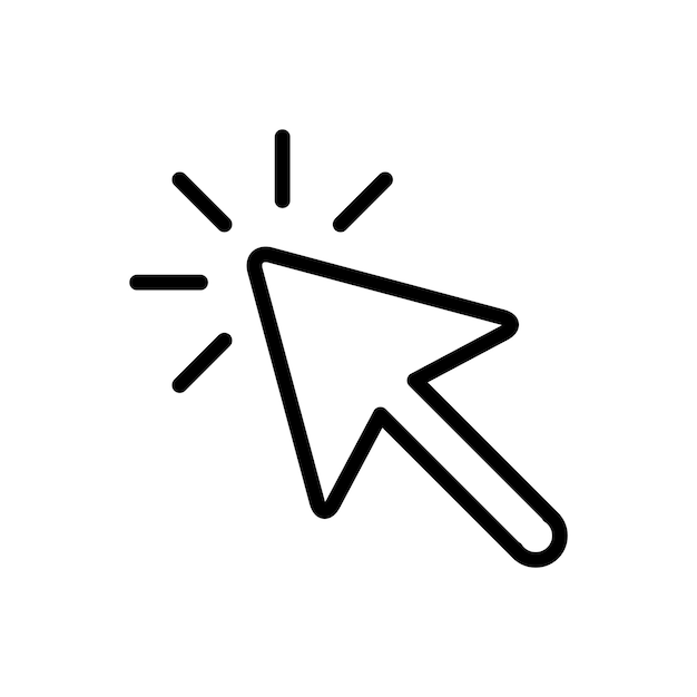 Vektorvorlage für das Design des Pfeilzeigers