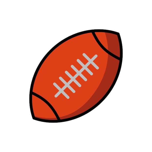 Vektorvorlage für das Design von American Football-Ikonen