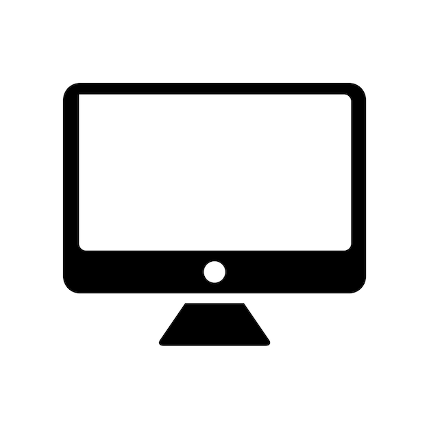 Vektorvorlage für das Icon-Design des Monitors