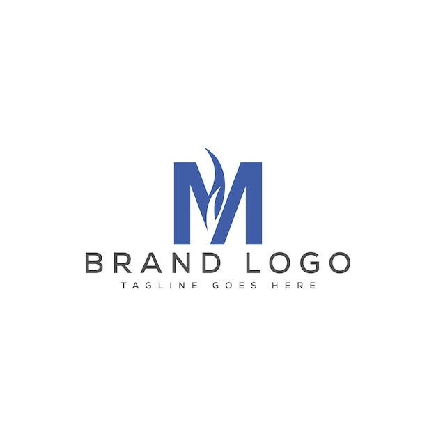 Vektorvorlage für das M-Logo-Design für die Marke