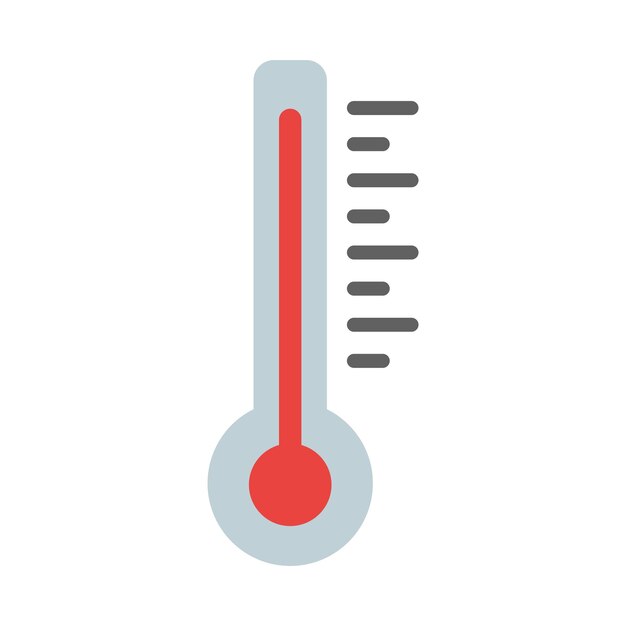 Vektorvorlage für das Thermometer-Icon-Design