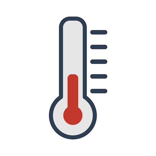 Vektor vektorvorlage für das thermometer-icon-design