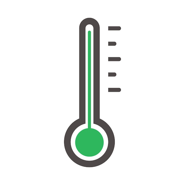 Vektorvorlage für das Thermometer-Icon-Design