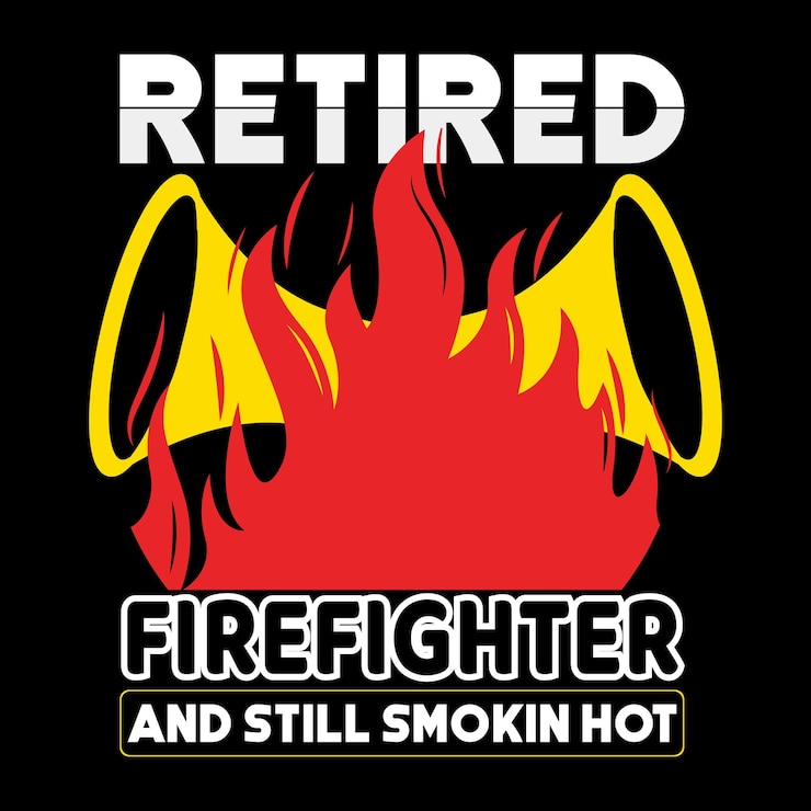Vektor vektorvorlage für feuerwehrmann-t-shirts