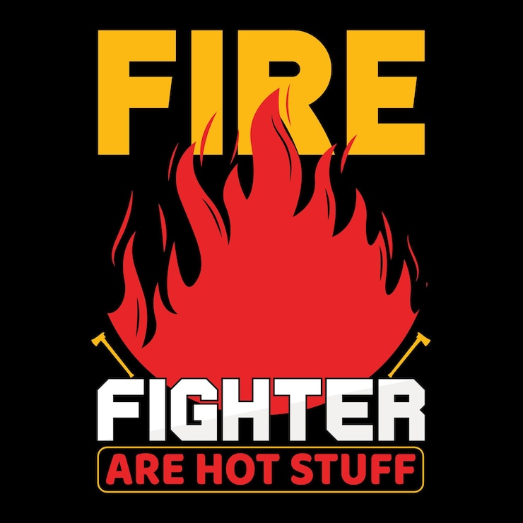 Vektor vektorvorlage für feuerwehrmann-t-shirts