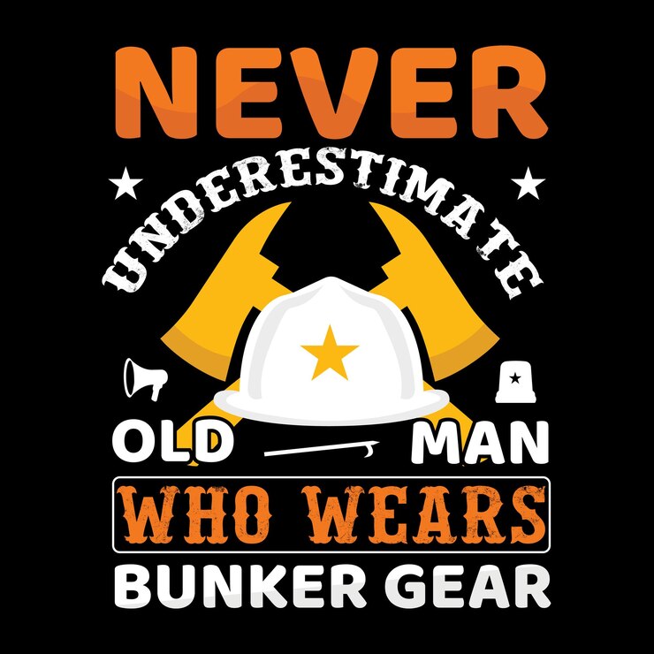 Vektor vektorvorlage für feuerwehrmann-t-shirts