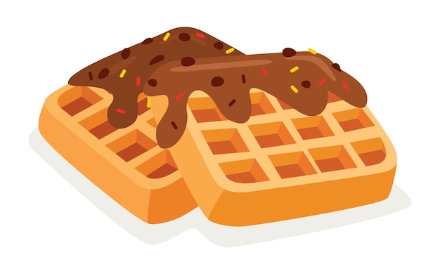 Vektorzeichnung einer Waffel