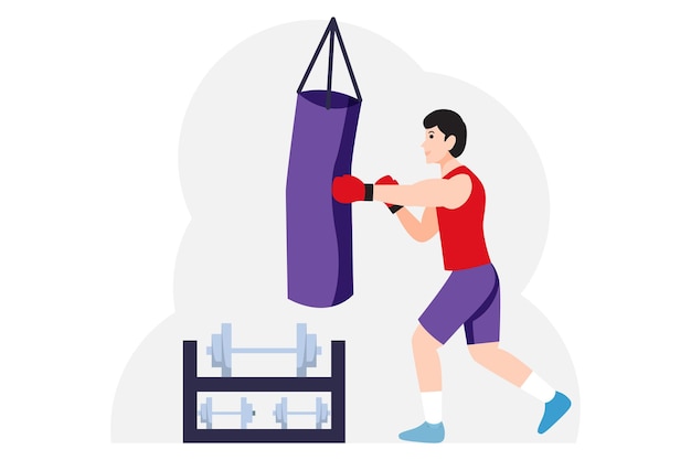 Veranschaulichung der Bezeichnung Workout Flat