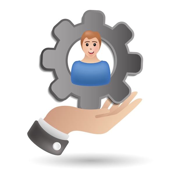 Verantwortungssymbol 3D-Illustration aus der Unternehmenswertsammlung Kreative Verantwortung 3D-Symbol für Webdesign-Vorlagen, Infografiken und mehr