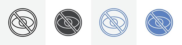 Verbergen von Icon-Vektor-Set Verwendung für Web-Ui oder App