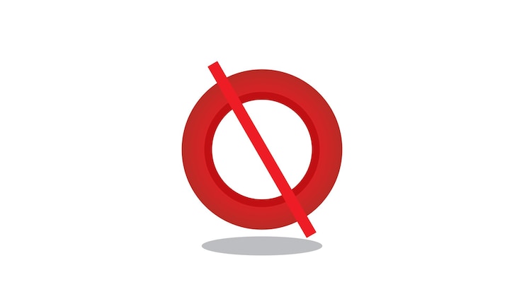Vektor verbotenes zeichendesign pro vector, kein design