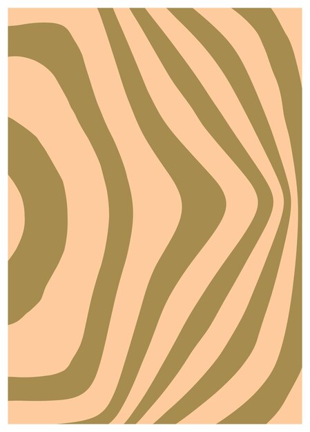 Verdrehte und verzerrte Vektorgroovy Hippie-Hintergrund Wellenwirbelwirbelmuster Retro-Hintergründe