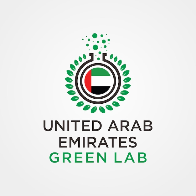 Vereinigte arabische emirate green lab logo