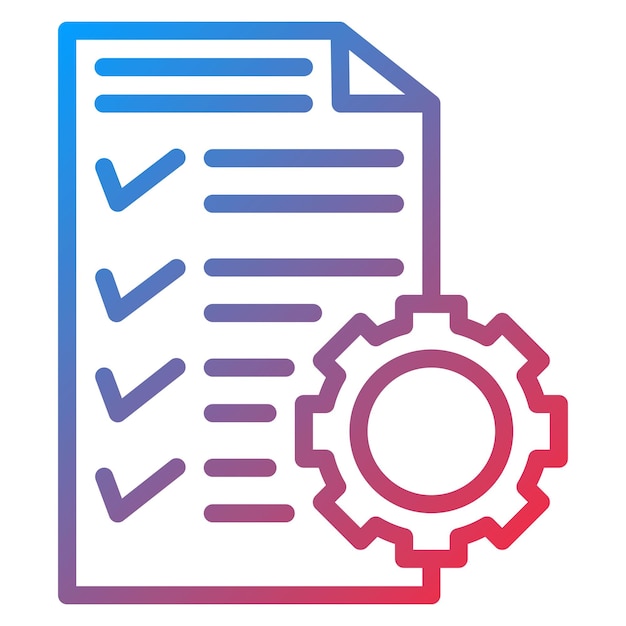 Vektor verfolgbarkeitsmatrix-ikonen-vektorbild kann zur qualitätssicherung verwendet werden