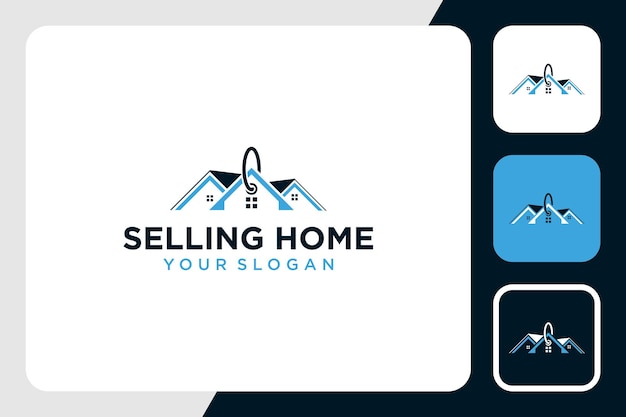 Verkauf mit home-logo-design