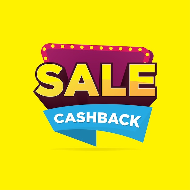 Verkauf promo cashback banner