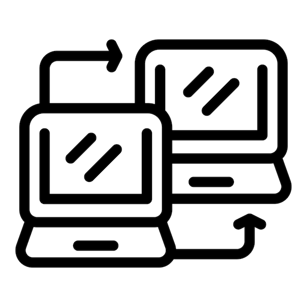 Verkehrslogistik-System-Ikon-Umriss-Vektor Stadtverkehrsmanagement
