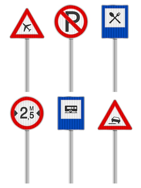 Vektor verkehrsschilder vektorgrafiken