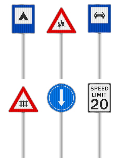 Vektor verkehrsschilder vektorgrafiken