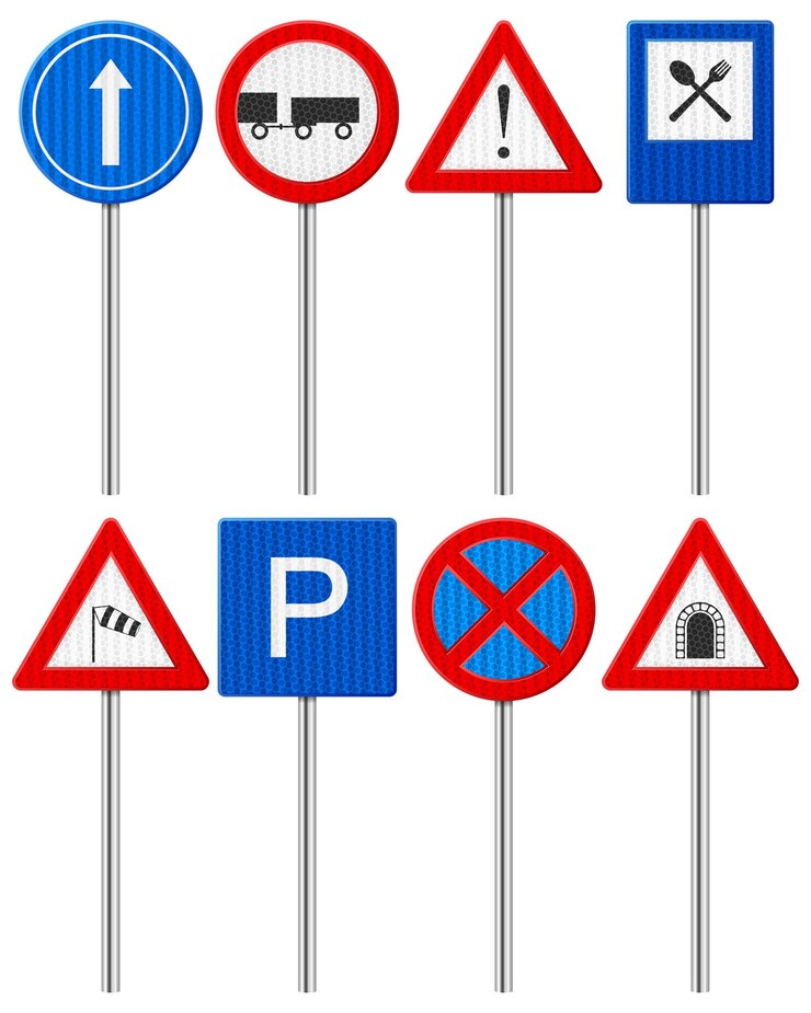 Vektor verkehrszeichensatz