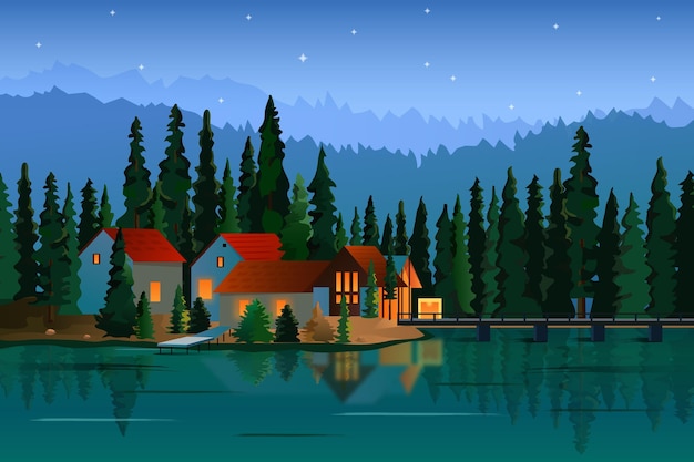 Verlaufsdarstellung der Landschaft