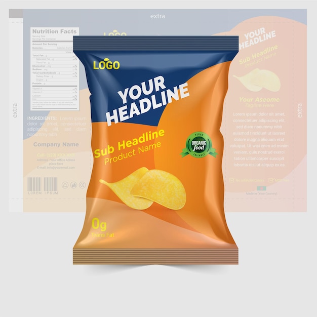Verpackungsdesign für Kartoffelchips für Ihr Unternehmen
