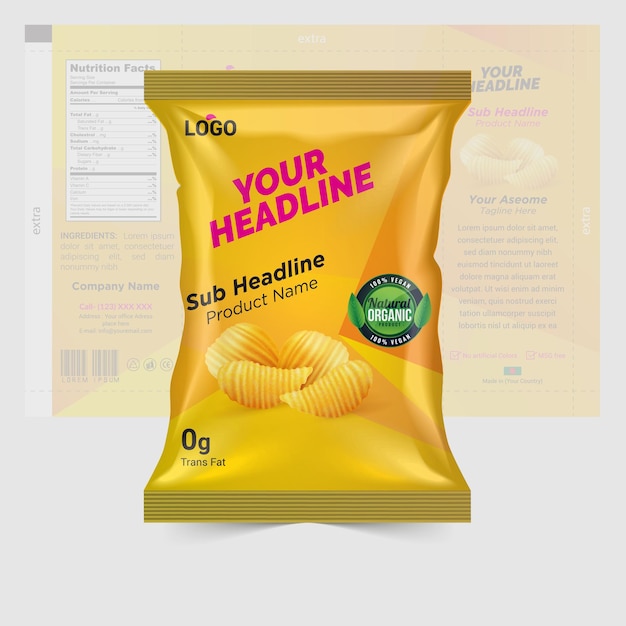 Verpackungsdesign für Kartoffelchips für Ihr Unternehmen