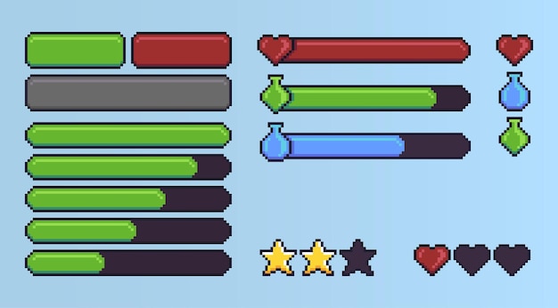 Verpixelte Spiel-Assets