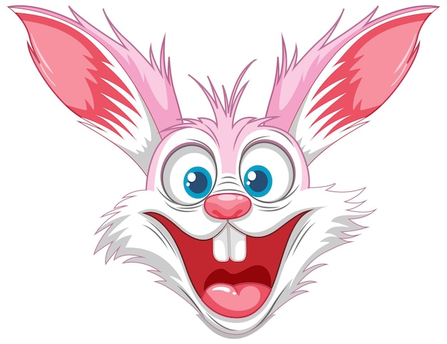 Verrückter kaninchen-cartoon-freak out