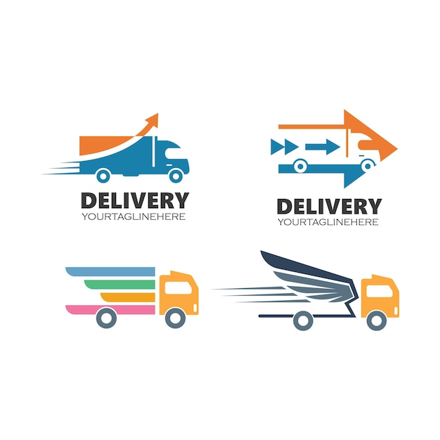 Versand LKW Symbol Vektor Illustration Design