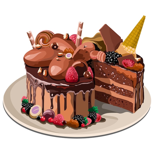 verschiedene Kuchen