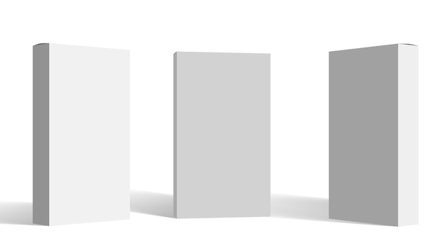 Verschiedene Winkel 3D Blank Package Box Set