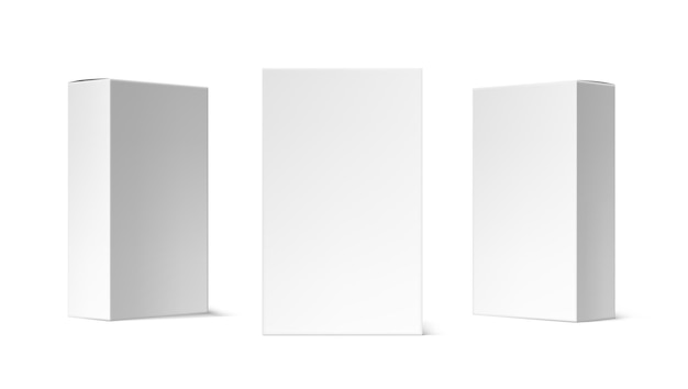 Verschiedene Winkel 3D Blank Package Box Set