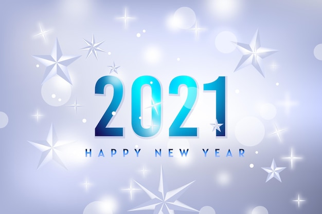 Verschwommener Hintergrund für das neue Jahr 2021