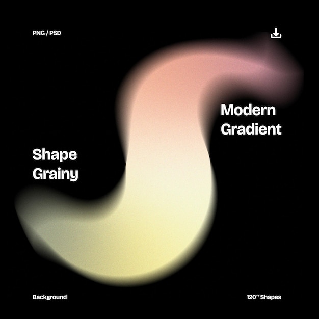 Verschwommenes Hintergrundgeräusch Textur Holo-Gradient Form körniges Ornamentelement