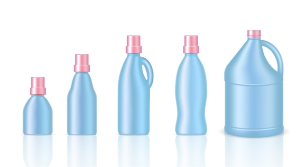 Verspotten sie realistische plastic gallon packaging