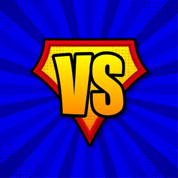 Versus-logo vs. buchstaben für sport- und kampfwettbewerb battle vs. match