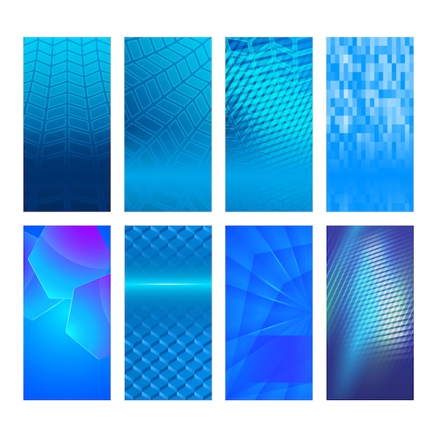 Vertikales Banner-Set-Design-Element Hintergrundglühen abstrakt shape30