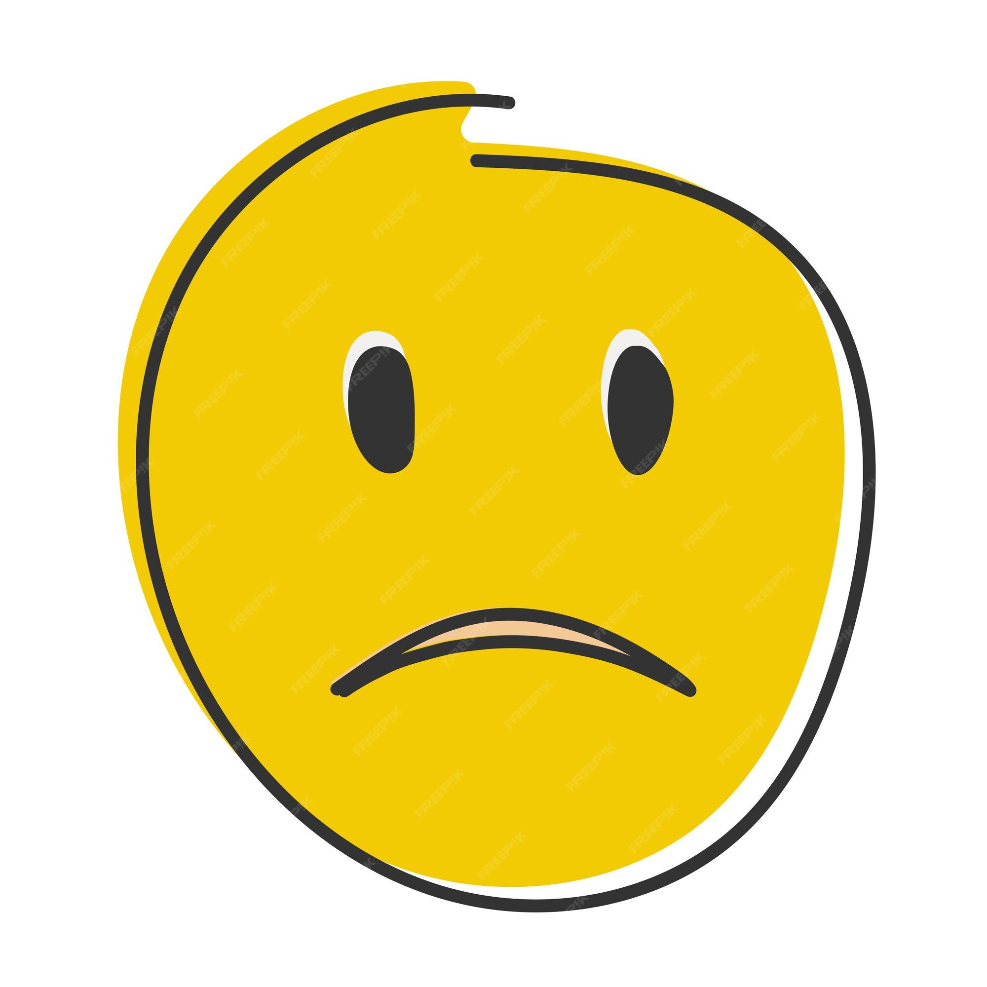 Verwirrtes emoji verblüfftes emoticon mit gerunzelten lippen
