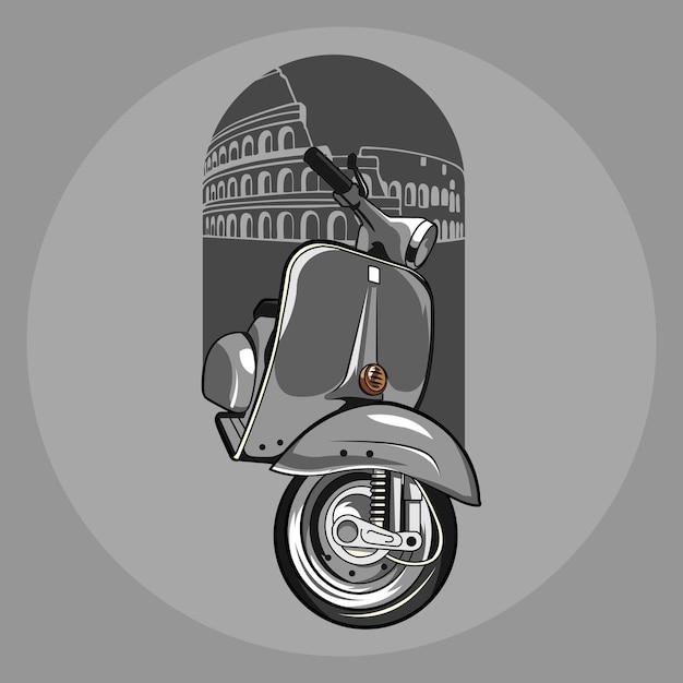 Vektor vespa res roller