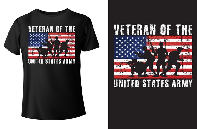 Veteran des Veteranen-T-Shirt-Designs der US-Armee
