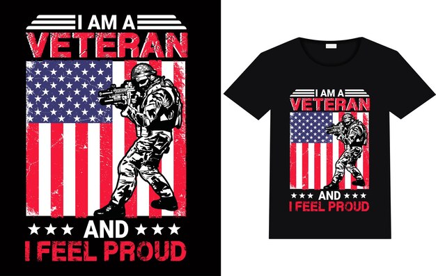 Veteran T-Shirt Design Unabhängigkeitstag Poster
