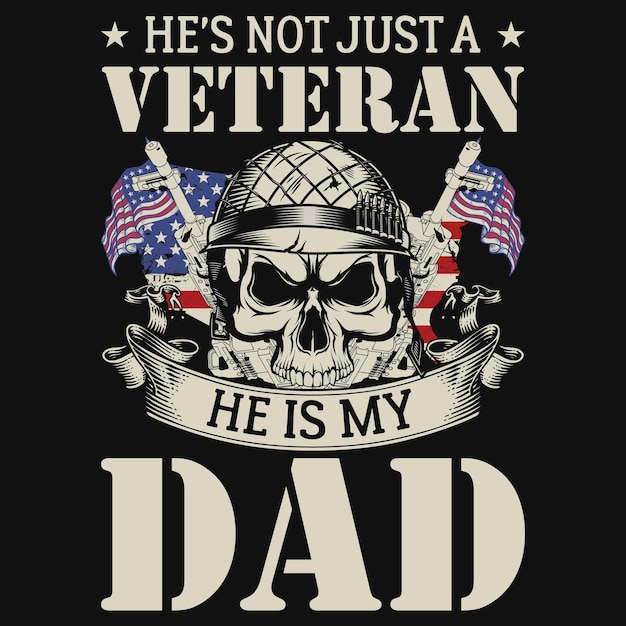 Veteranen-vater-t-shirt-design