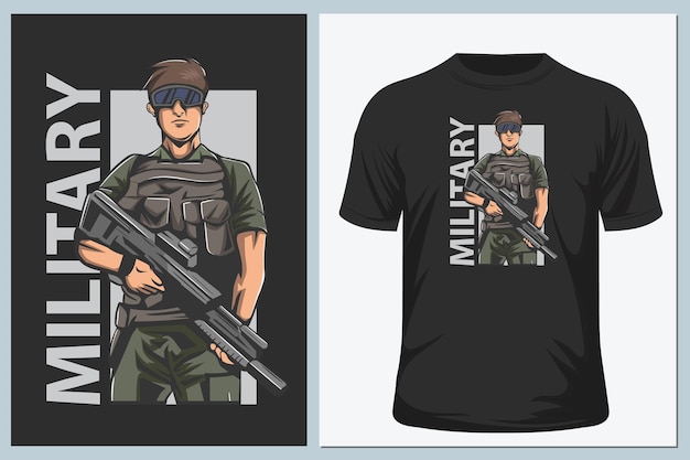 Veterans T-Shirt Design T-Shirt-Designvorlage der US-Armee