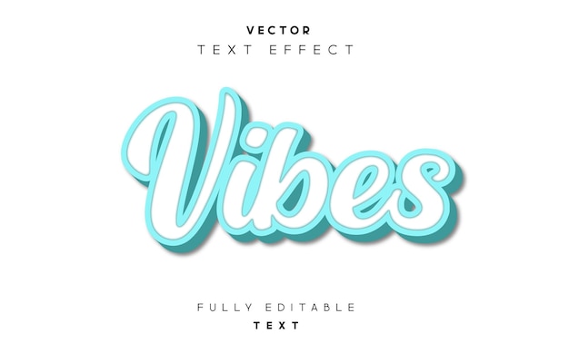 Vibes 3D-Popup-Texteffekt