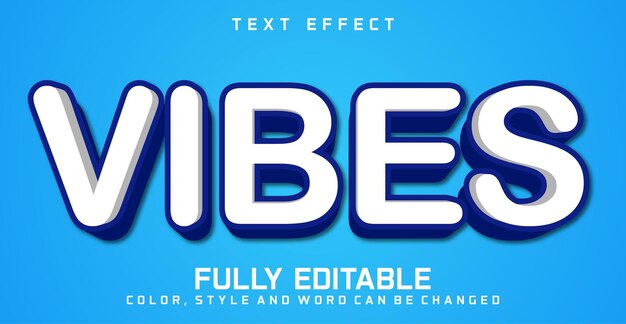 Vibes bearbeitbare Stil-Effekt Text-Stil-Konzept