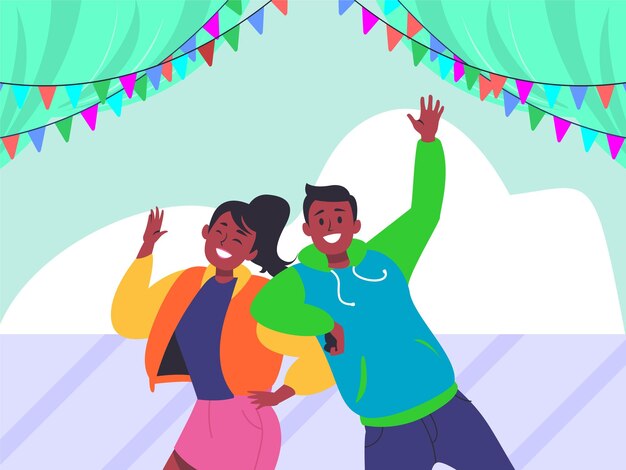 Vibrancy Konzept Illustration Stilvoll und schön