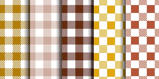 Vichy nahtloses set pastell-gingham-muster hintergrund für die ostertapetendecke