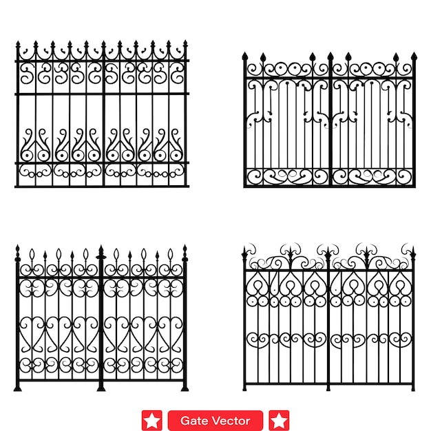 Victorian Gate Collection Exquisite Silhouetten für klassische Designs